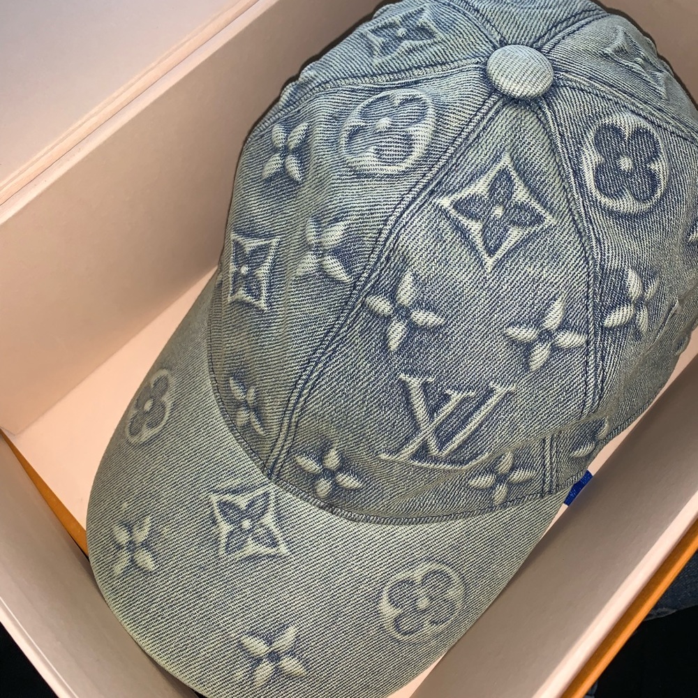 Louis Vuitton Monogram Washed Denim Cap